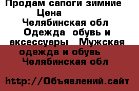 Продам сапоги зимние › Цена ­ 4 000 - Челябинская обл. Одежда, обувь и аксессуары » Мужская одежда и обувь   . Челябинская обл.